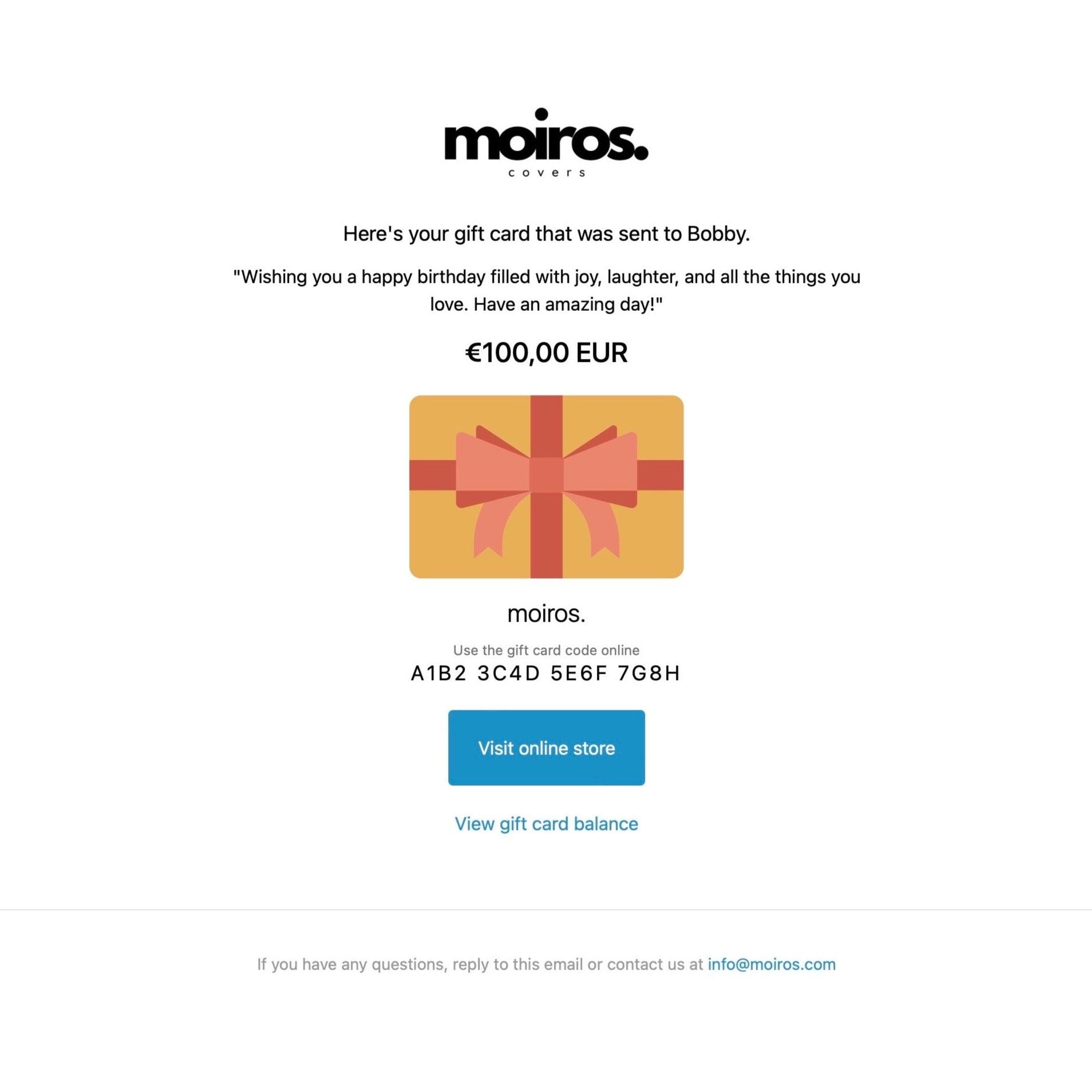 Gift Card - moiros.